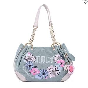Juicy Couture Retro Bloom RARE Satchel NEW RELEASE Hawaiian Flowers